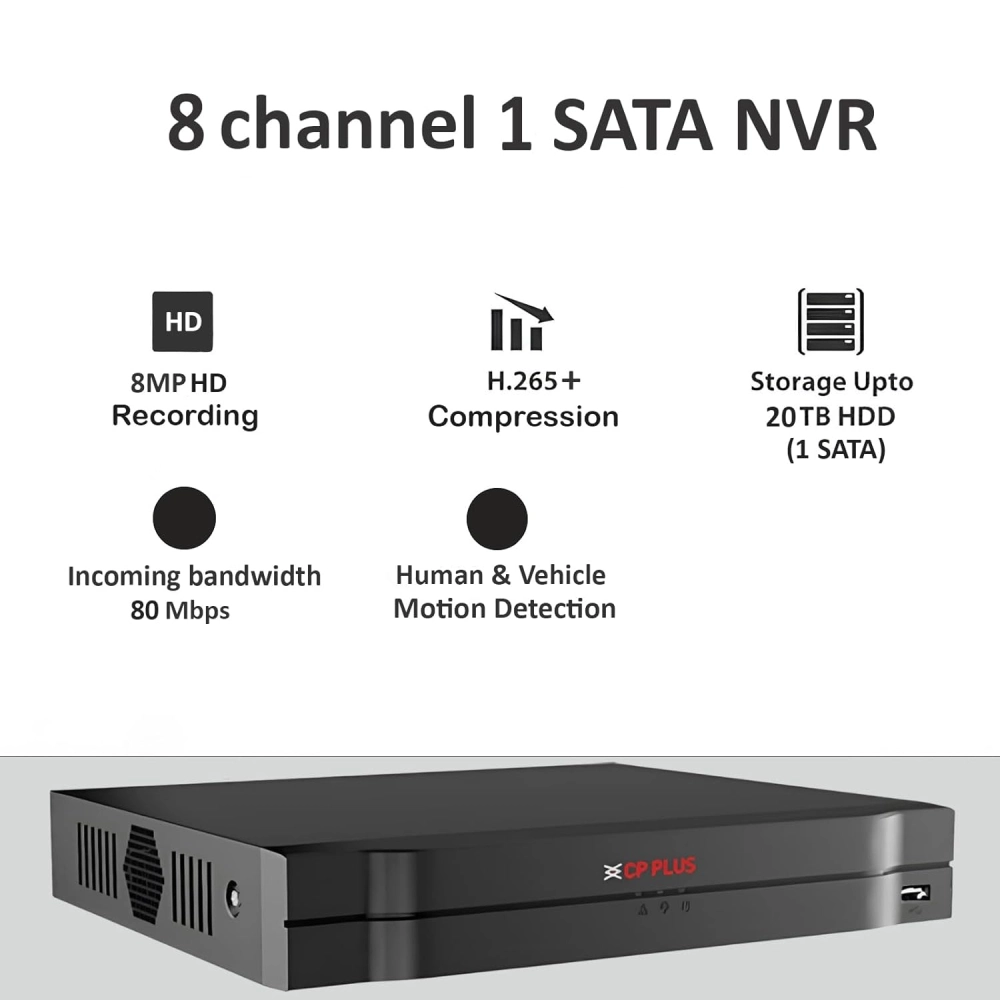 CP-Plus IP NVR 4K 8CH (4K2081-V4) view 2